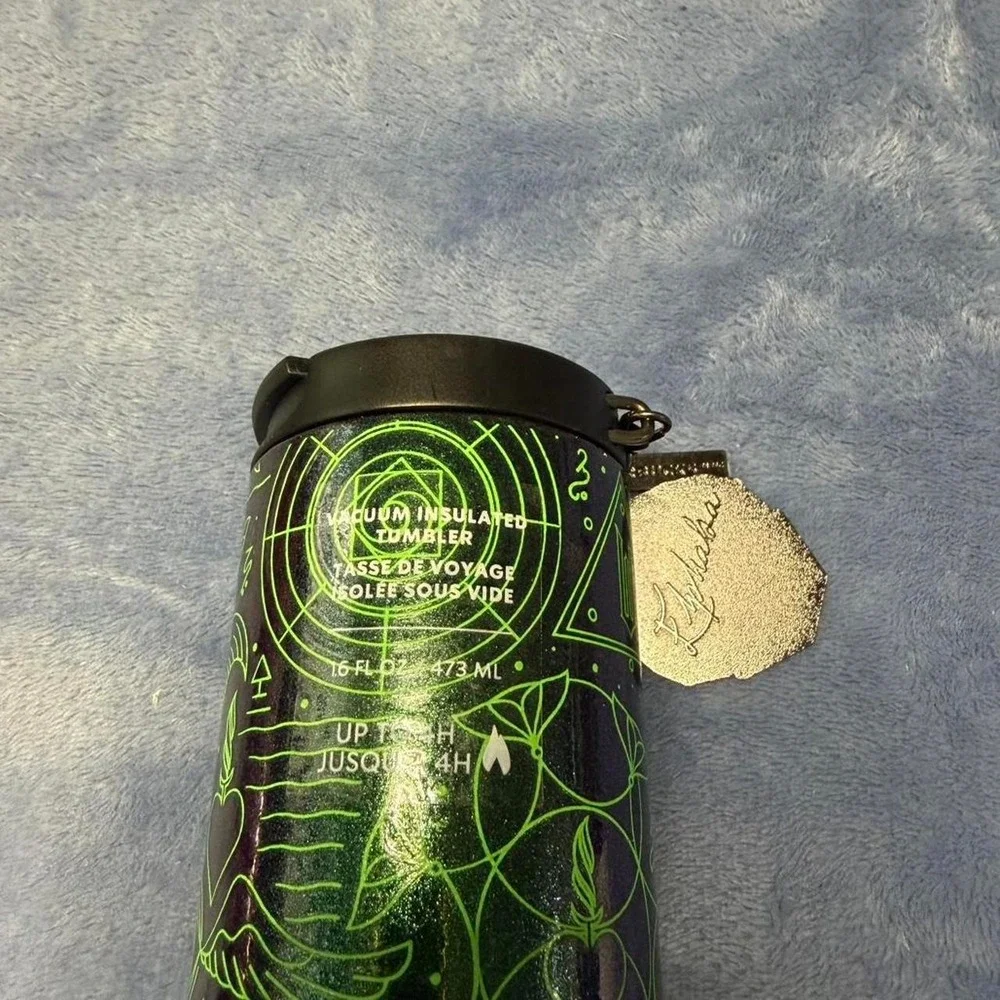 Starbucks‎ Wicked green tumbler with charm new